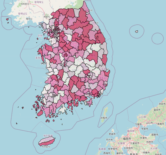 고위험음주율지도